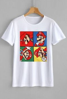 Mario White T shirt