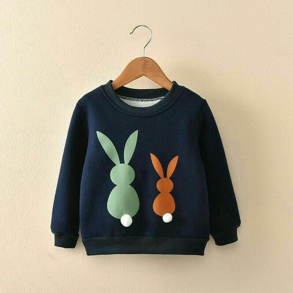 Rabbit Navy Winter Sweatshirt