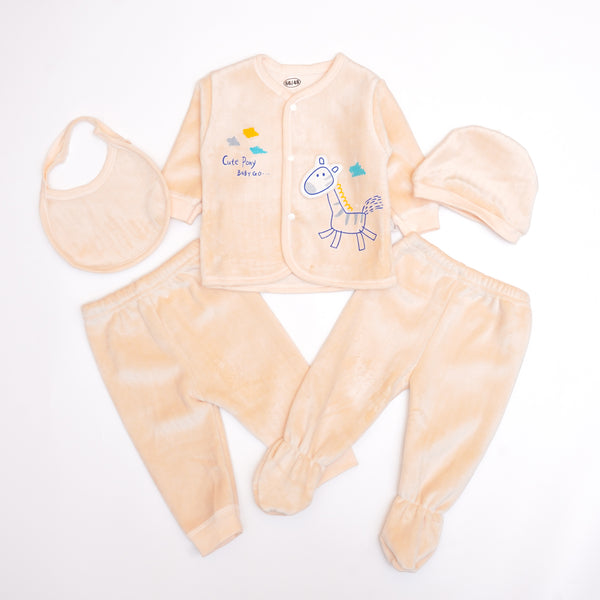 Pink Little Giraffe 5 Piece Starter Set (3-6 Months)