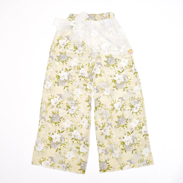 Skin Floral Extra Net Flapper Trouser