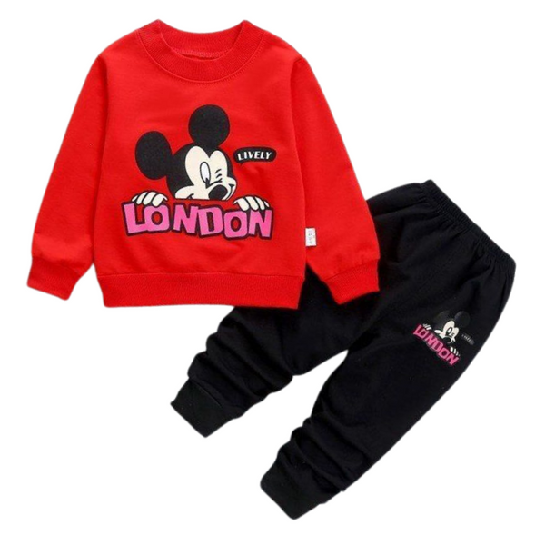 Red London Winter Tracksuit