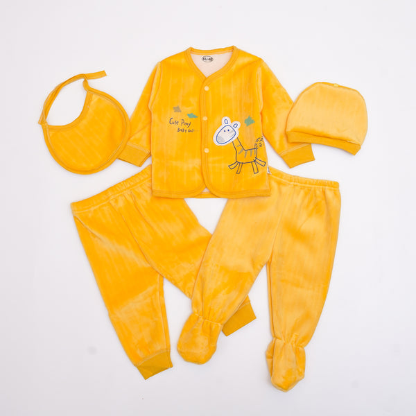 Yellow Little Giraffe 5 Piece Starter Set (3-6 Months)