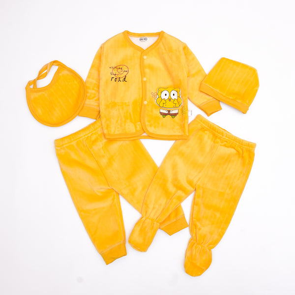 Yellow SpongeBob 5 Piece Starter Set (3-6 Months)