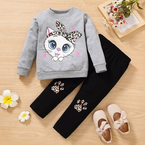 Big Eyed Cat Winter Tracksuit