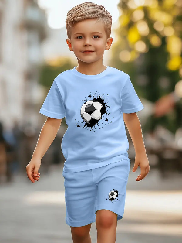Cracked Football Summer Nicker & Shirt