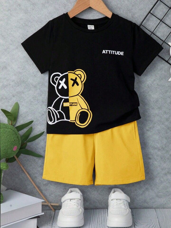 Attitude Black & Yellow Nicker shirt