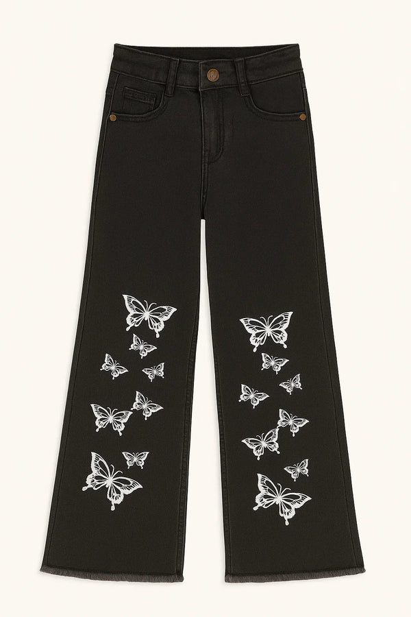 Butterfly Flapper Denim Pant
