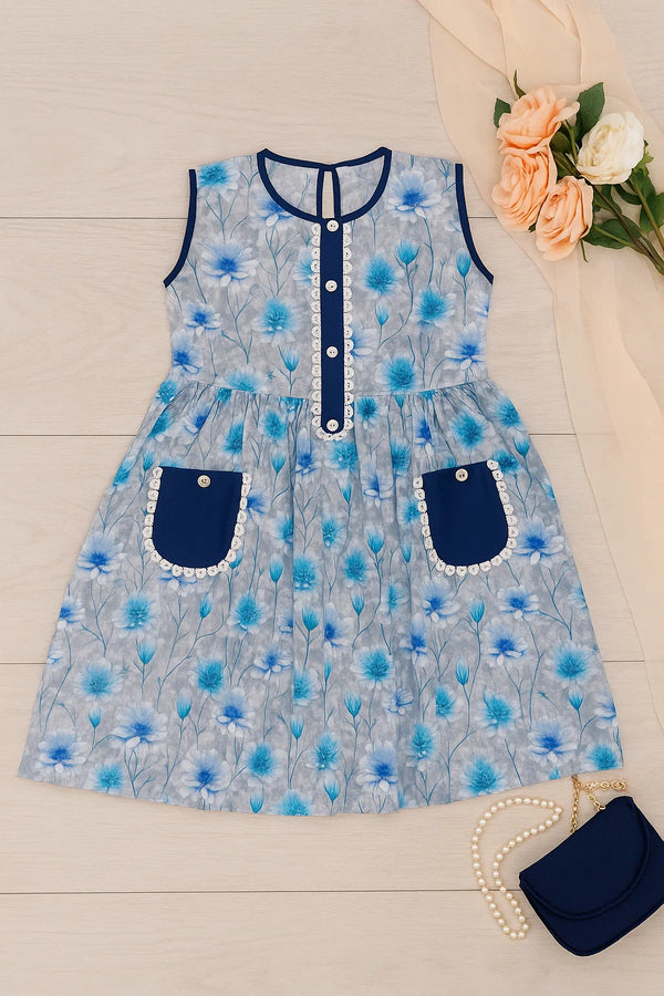 Pocket Lace Lawn Frock