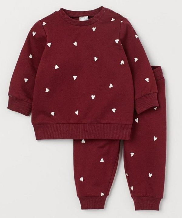 Allover Hearts Winter Tracksuit