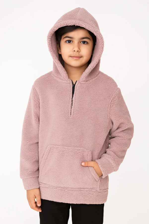 Pink Sherpa Winter Hoodie