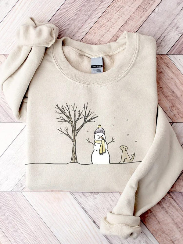 Off White Snow Man Winter Shirt