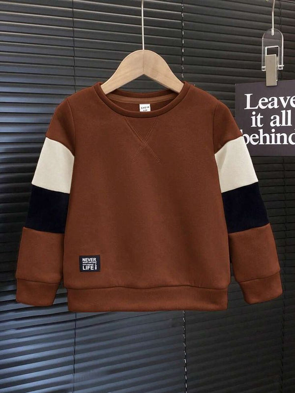Brown V Cross Winter Shirt