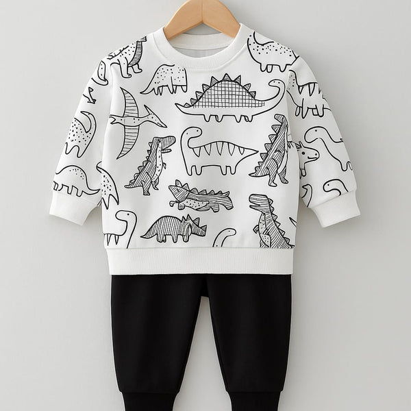 Allover White Animals Winter Tracksuit