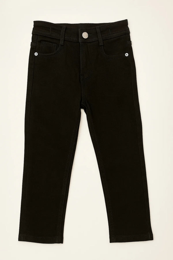 Basic Jet Black Denim Pant 301