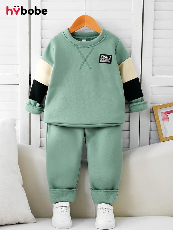 Green V- Cross Winter Tracksuit