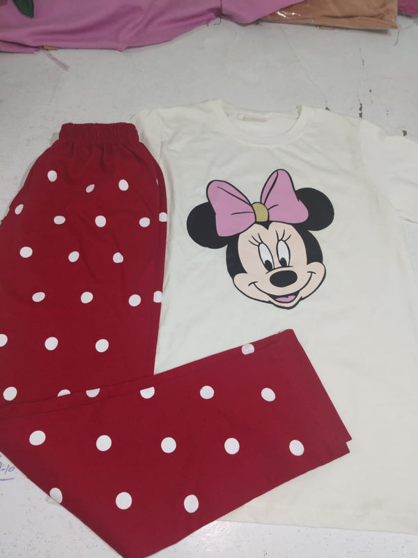 Red Minnie Summer Trouser  & Shirt