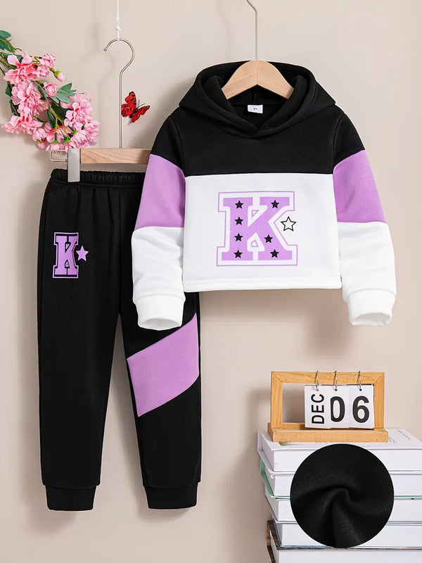 K Stars Hoodie Winter Tracksuit