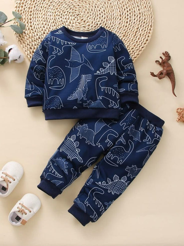 Navy Birds Winter Tracksuit