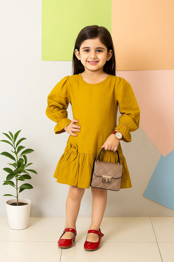 Glow Puff Bow Zari Frock
