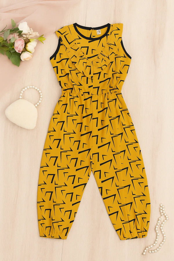 Linen Mustard Jumpsuit
