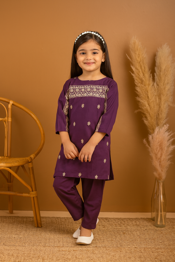 Whispering Mauve Two Piece Suit