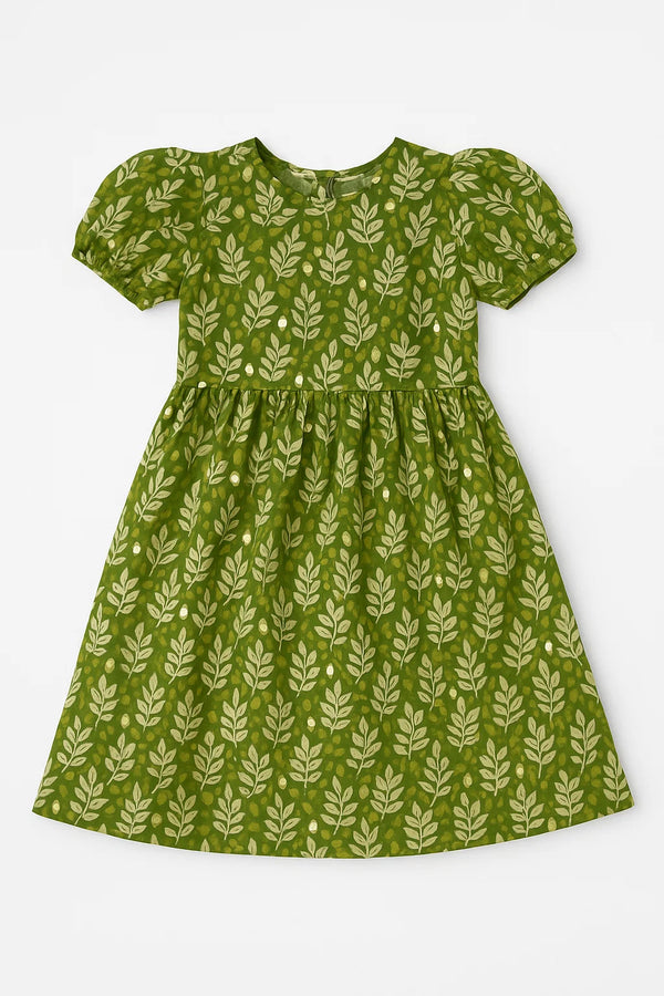Leaves Lawn Frock