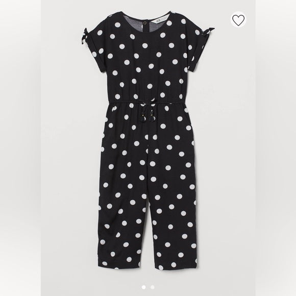 Black Polka Dot Jumpsuit