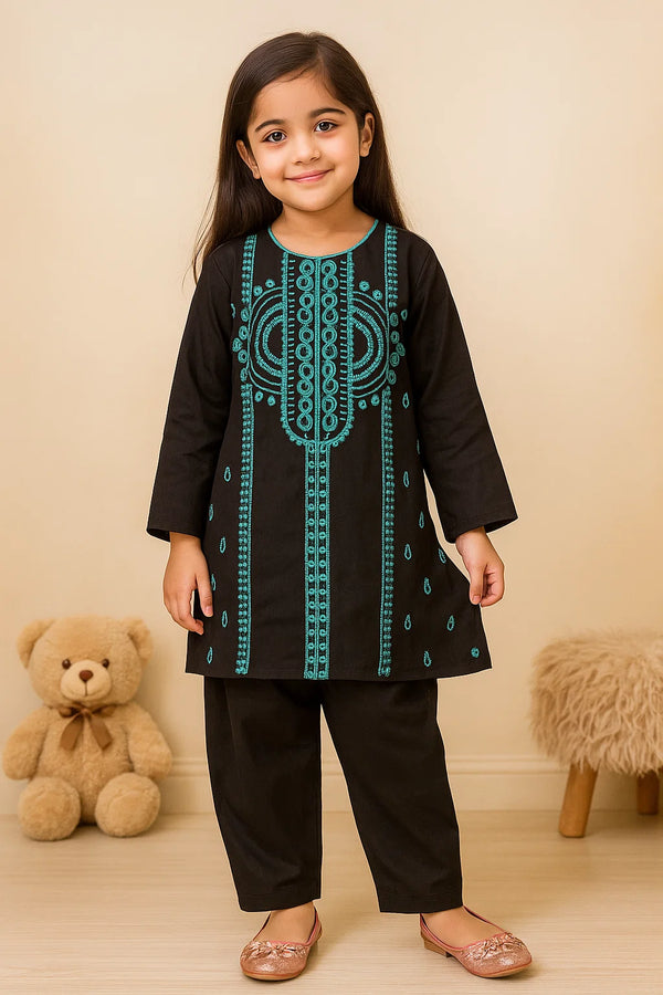 Teal Threads Khaddar Two Piece Suit