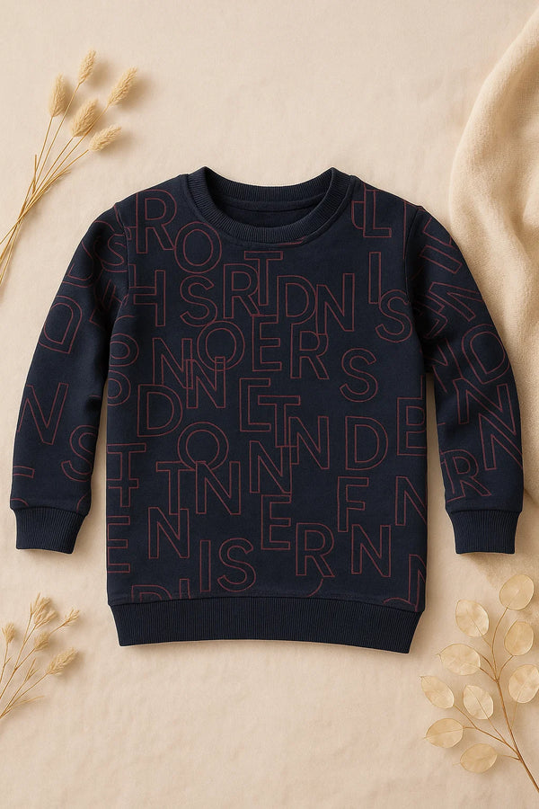 Scattered Letters Winter Shirt