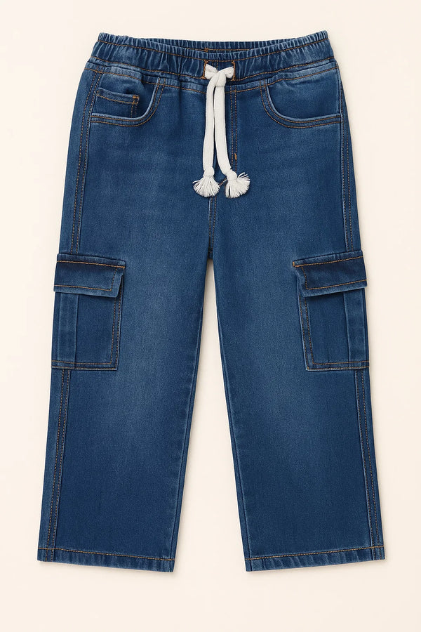 Blue Baggy 6 Pocket Denim Pant 502