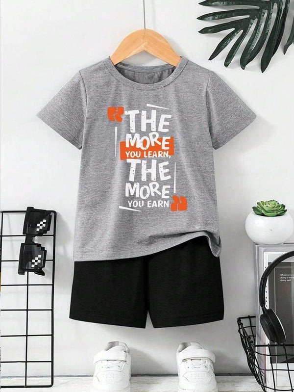 Grey Learn Summer Nicker & Shirt