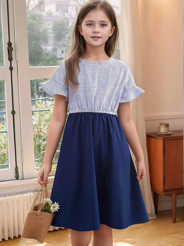 Patchwork Striped Frock